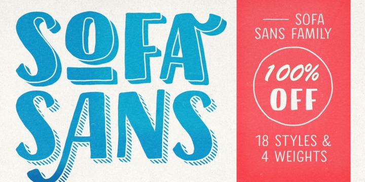 폰트 Sofa Sans Hand